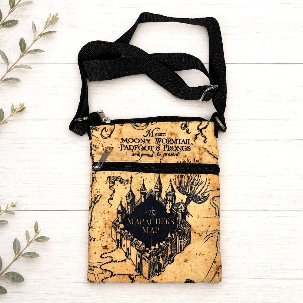 Harry Potter Marauders Map Passport Crossbody Bag Hogwarts Mischief Managed 2019
